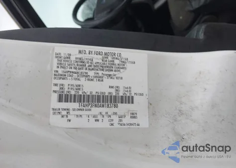 2010 Ford Focus Se from USA, damaged, VIN 1FAHP3FN0AW183780